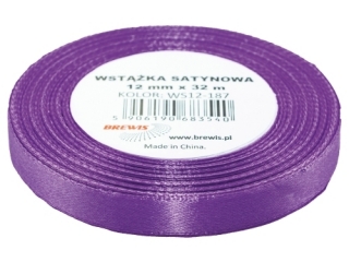 Wst��ka satynowa BREWIS 12mm/32m kolor 187