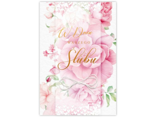 Kartka Ślubna KZK B6 LUX nr.20 Elegancka złocona