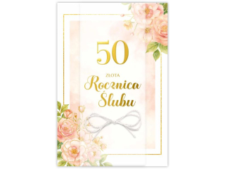 Kartka na Rocznicę Ślubu KZK B6 LUX nr.11 50 Złota Rocznica Ślubu
