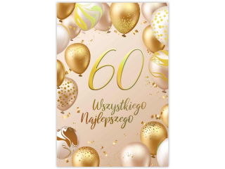 Kartka urodzinowa KZK B6 nr.22 Glamour 60-te