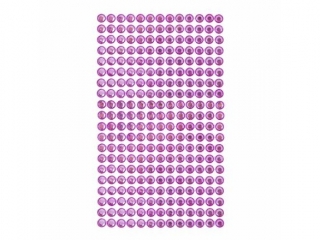 Kryszta�ki samoprzylepne DPCRAFT 6mm, 260 szt. - pink