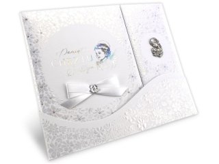 Album Pamiątka Chrztu Św. KZK A4 nr.22 holograficzna, bogato zdobiona