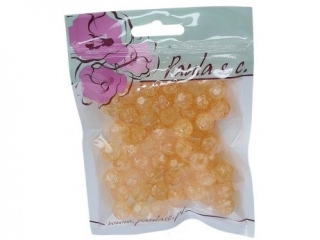 Korale PAULA 12mm - akryl pomara�cz