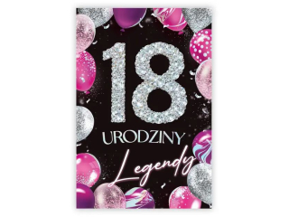 Kartki karnet B6 Osiemnastka Nr 22