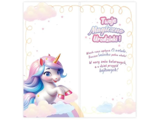 Kartka urodzinowa dla dziecka KZK DL nr21 "Jednoro�ec"