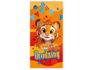 Kartka urodzinowa dla dziecka KZK DL nr22 "Tygrysek"