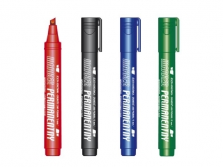 Marker permanentny TETIS ko�c�wka �ci�ta - kolor czerwony