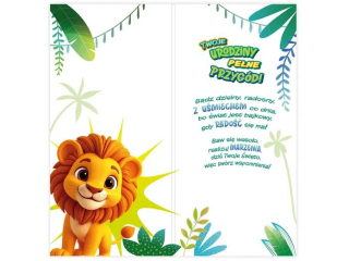 Kartka urodzinowa dla dziecka KZK DL nr24 "Lwi�tko"