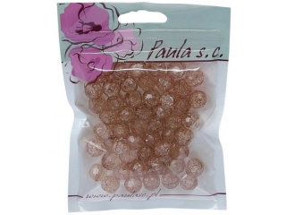 Korale PAULA 12mm - br�z jasny