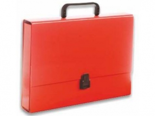 Teczka z r�czk� A4 PENMETE czerwona pastelowa