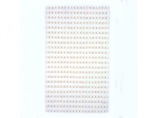 Pere�ki samoprzylepne DPCRAFT 4mm 440szt - opalescent white