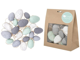 Zawieszki jajka DPCRAFT 20 szt. Mi�towe x neutralne