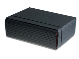 Teczka �amana PENMATE A4 /12 cm na gumk� - czarna