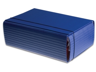 Teczka �amana PENMATE A4 /12 cm na gumk� - granatowa