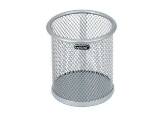 Pojemnik na d�ugopisy GRAND GR-004S siatka met. srebrny