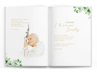Album pude�ko Komunia XXL + Ksi��eczka i Koperta, Srebrna IHS
