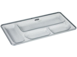 Przybornik p�aski GRAND GR-095S siatka metalowy srebrny