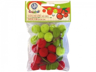 Pompony ASTRA 20mm - S�odkie wisienki