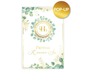 Kartka na Pierwsz� Komuni� KZK B6 LUX PopUp nr17