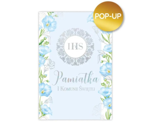 Kartka na Pierwsz� Komuni� KZK B6 LUX PopUp nr15 dla Ch�opca