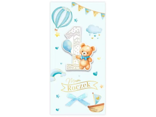 Kartka na Roczek KZK DL-R nr12 dla Ch�opca