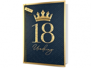 Kartki karnet HM 200-3034 Urodziny "18"