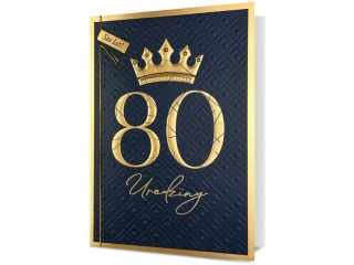 Kartki karnet HM 200-3040 Urodziny "80"