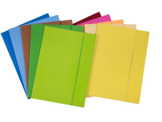 Teczka z gumk� KRES A4 PASTEL MIX (jk)