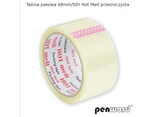 TA�MA PAKOWA 48mm/50m HOT MELT PRZEZROCZYSTA