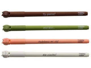 D�ugopis �elowy HAPPY COLOR Feelingi Fat Cats 0, 5mm, niebie