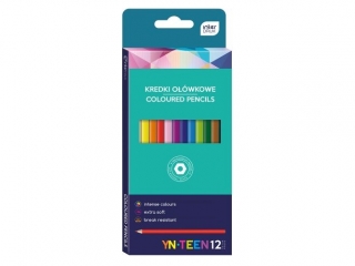 Kredki o��wkowe YN TEEN 12 kolor�w