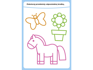 Kolorowanka KRZESIEK A4 16k. Proste rysowanie mix