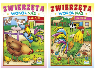 Kolorowanka KRZESIEK A4 16k. Zwierz�ta wok� nas mix