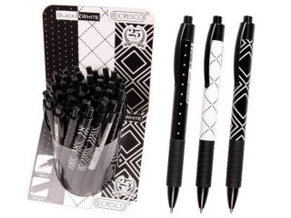 Dugopis CRESCO Seria display - Black x White