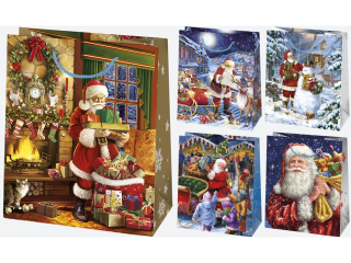 Torebka ozdobna POL-MAK Gwiazdka 10szt. T4_GW_49 190x230x105