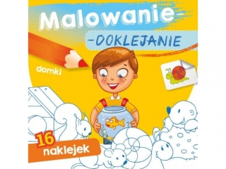 Kolorowanka SKRZAT Malowanie-doklejanie - Domki