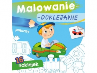 Kolorowanka SKRZAT Malowanie-doklejanie - Pojazdy