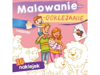 Kolorowanka SKRZAT Malowanie-doklejanie - Rodzinki