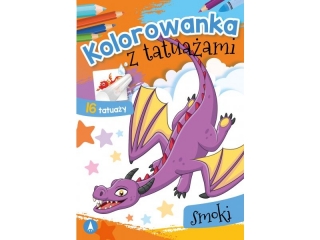 Kolorowanka SKRZAT z tatua�ami - Smoki