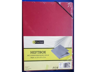 Teczka Heftbox karton czerwona 24 x 32 x 3 cm