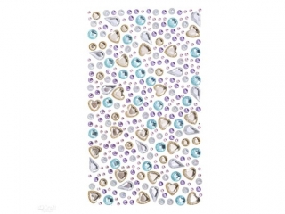 Kryszta�ki samoprzylepne DPCRAFT 250 szt. Pastel