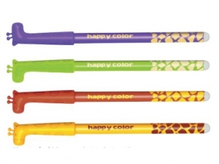 D�ugopis usuwalny HAPPY COLOR �yrafy 0,5mm, niebieski, 96szt