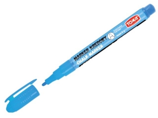 Marker kredowy TOMA ko�c�wka okr�g�a 1,5mm, 6g - niebieski