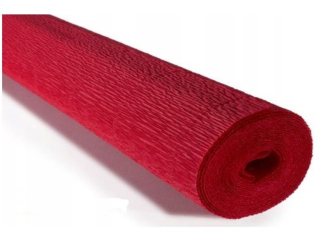 Krepina Woska Cartotecnica Rossi 180g/m² 589 Czerwona intensywna, 50cm x 250cm