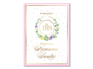 Pami�tka Pierwszej Komunii �wi�tej - ksi��eczka komunijna dla dziewczynki PAN DRAGON