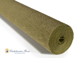 Krepina W�oska Cartotecnica Rossi 180g/m² 612 Zielony ziemisty, 50cm x 250cm