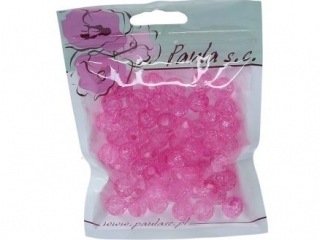 Korale PAULA 12mm - r�owy akryl