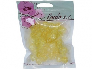 Korale PAULA 12mm - prze�roczyste piwne