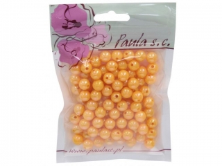 Korale PAULA 10mm - pomara�czowy per�owy