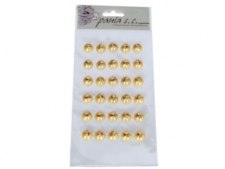 Dżety złote przyklejki 6rz x 5 szt 15 mm